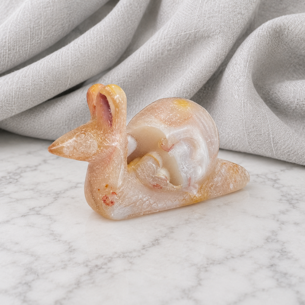 147: Druzy Agate Snail