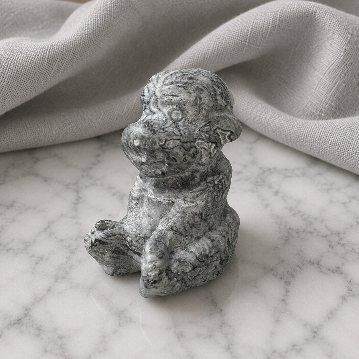 181: Crazy Lace Agate Monkey