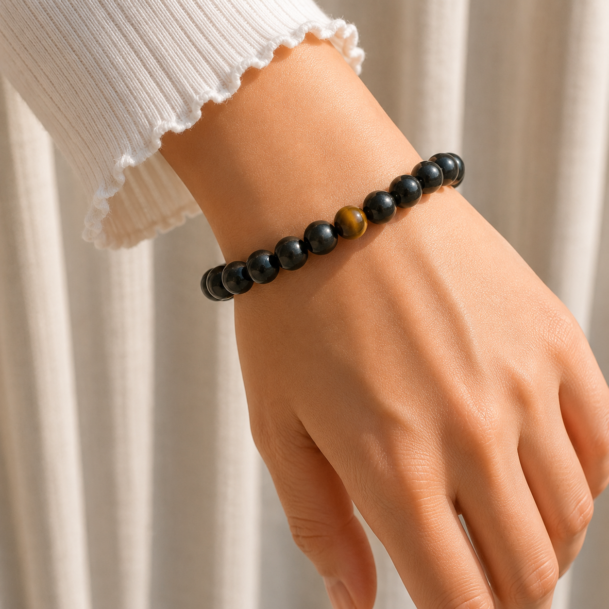 Shungite & Golden Healer Bracelet