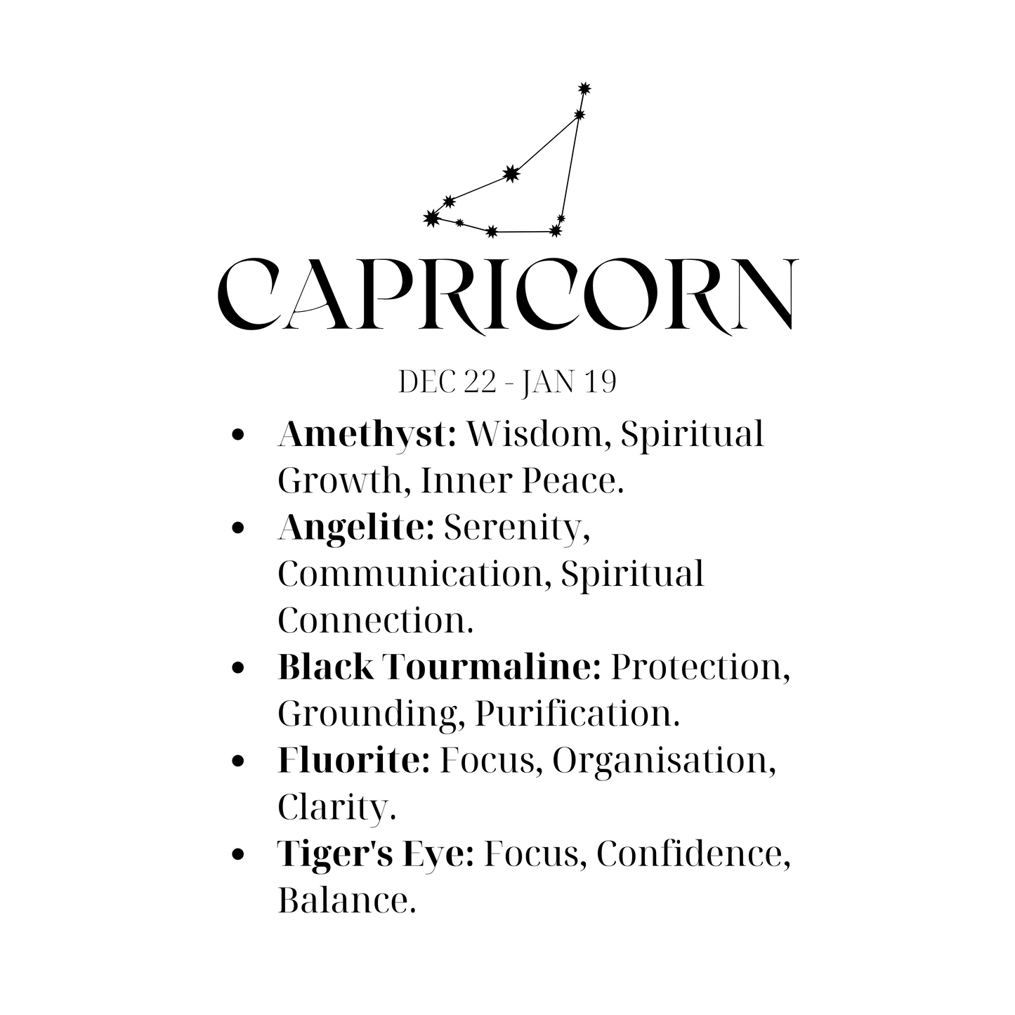 Capricorn Crystal Kit