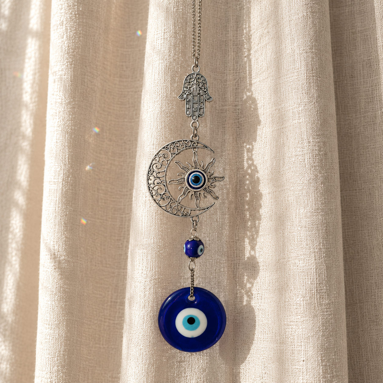 Evil Eye Sun & Moon Suncatcher