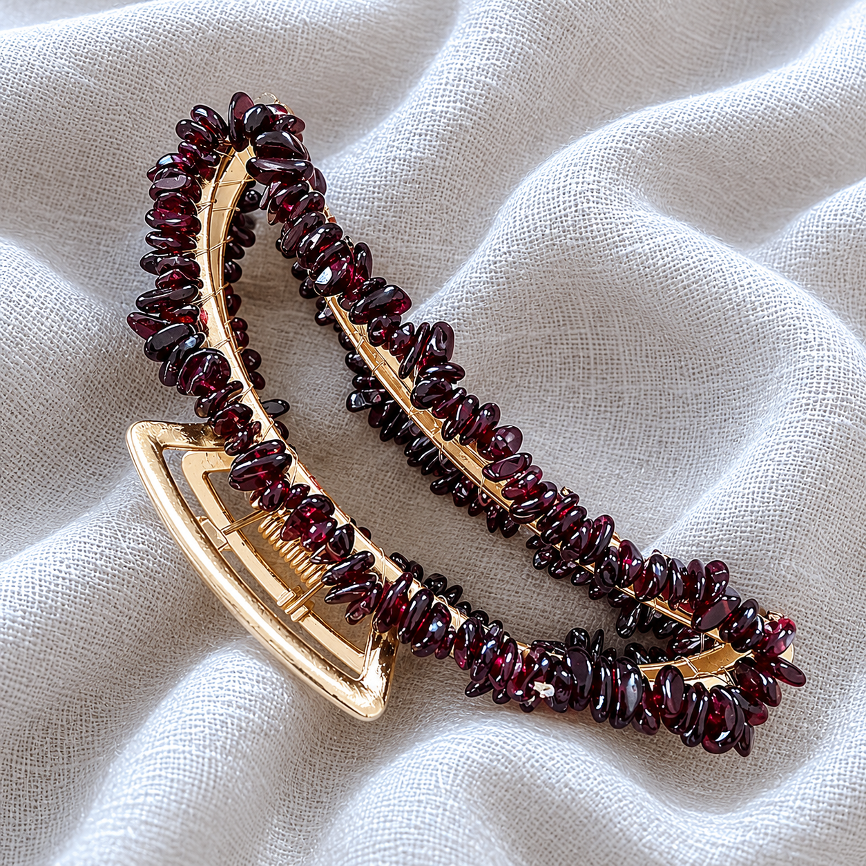 Garnet Banana Hair Clip