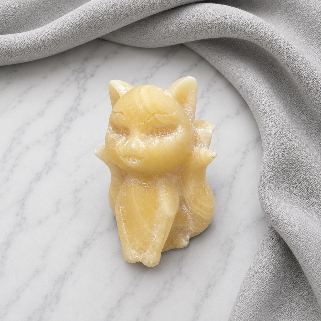 176: Orange Calcite Fox
