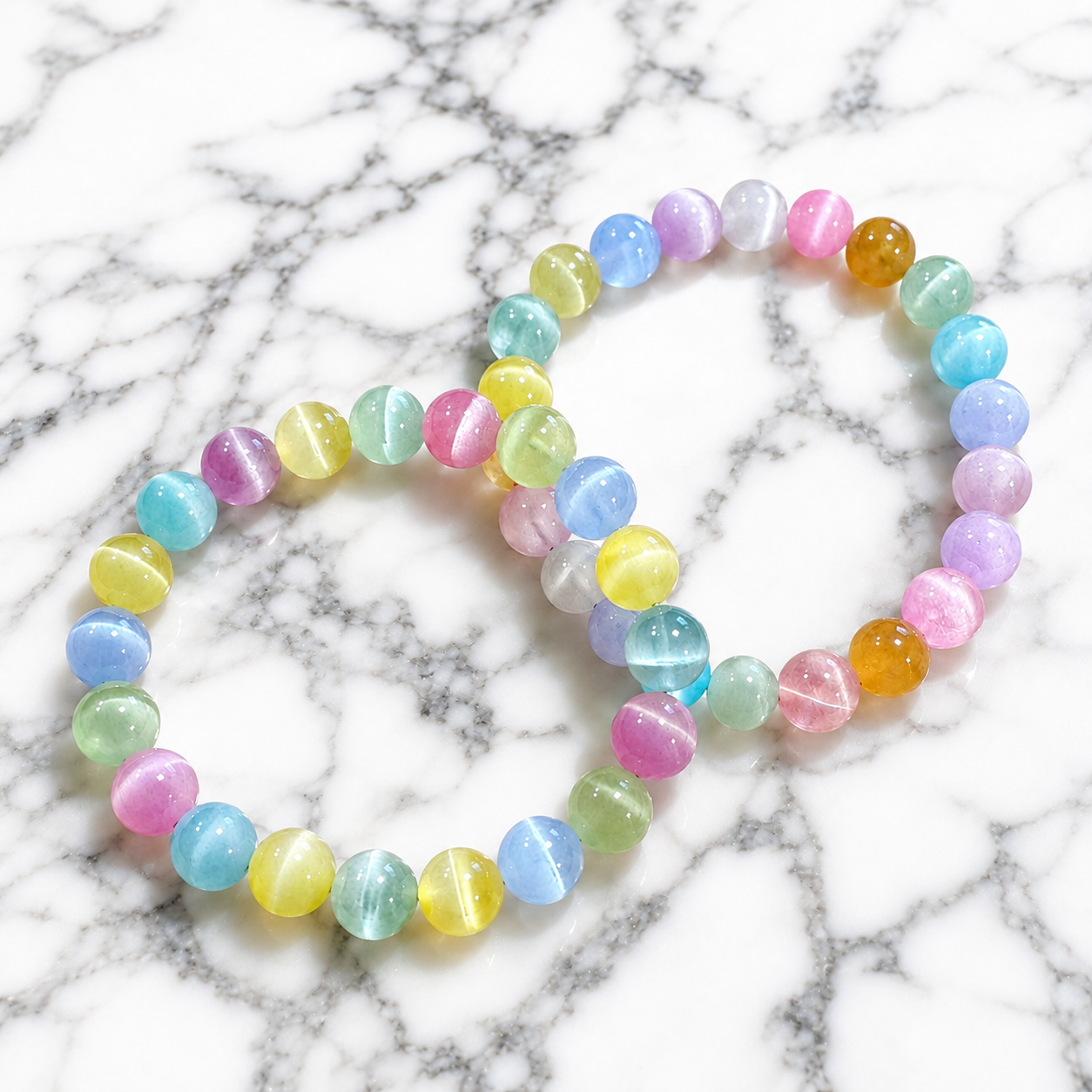 Rainbow Cat's Eye Bracelet