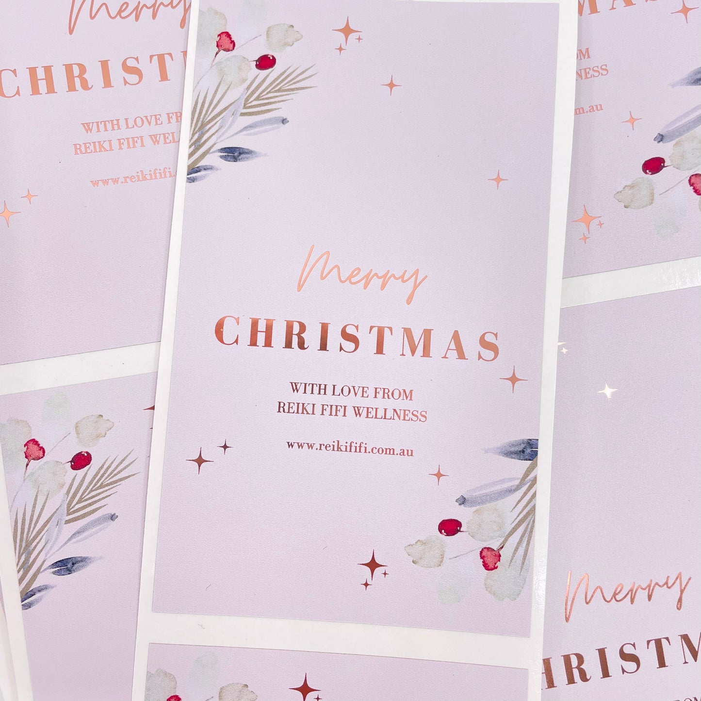 Rose Quartz Christmas Candles