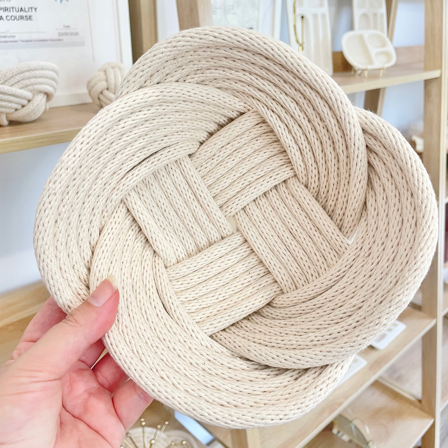 Weave Bowl - Natural Cotton (Large)