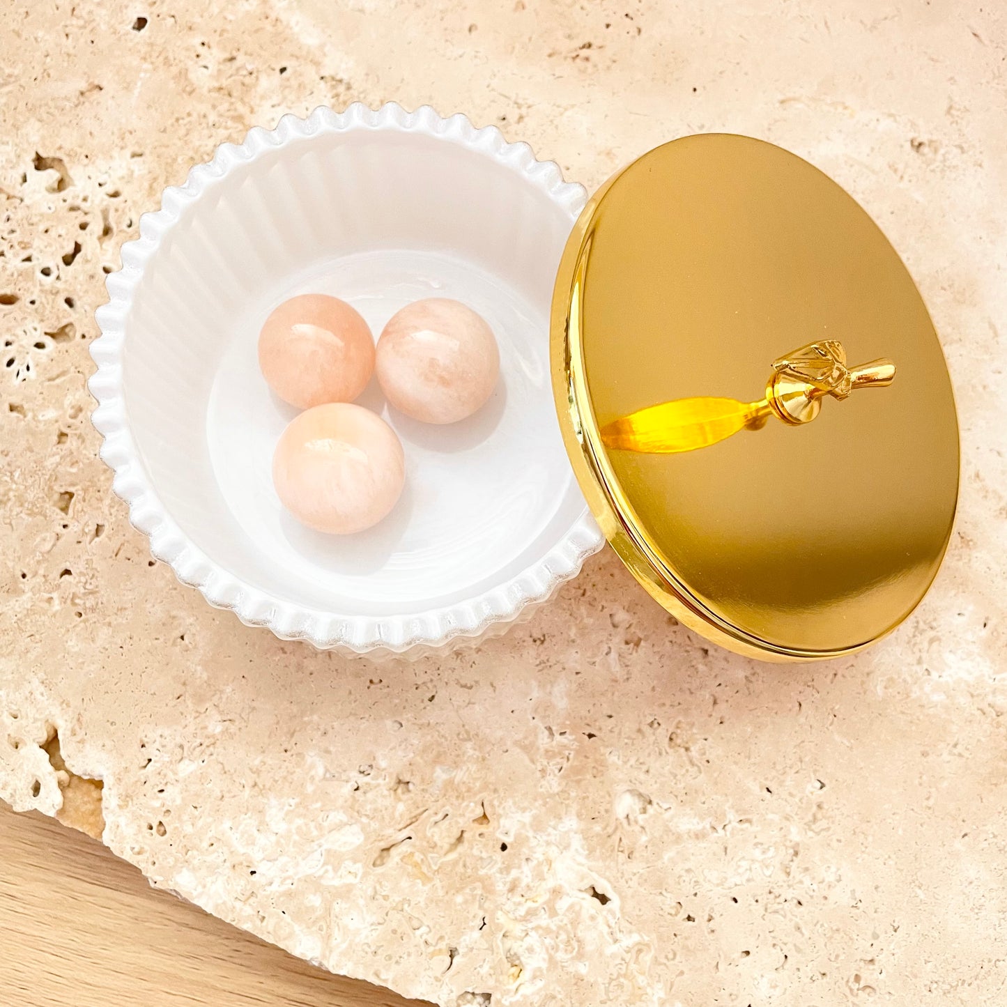 Gold Leaf Trinket Box