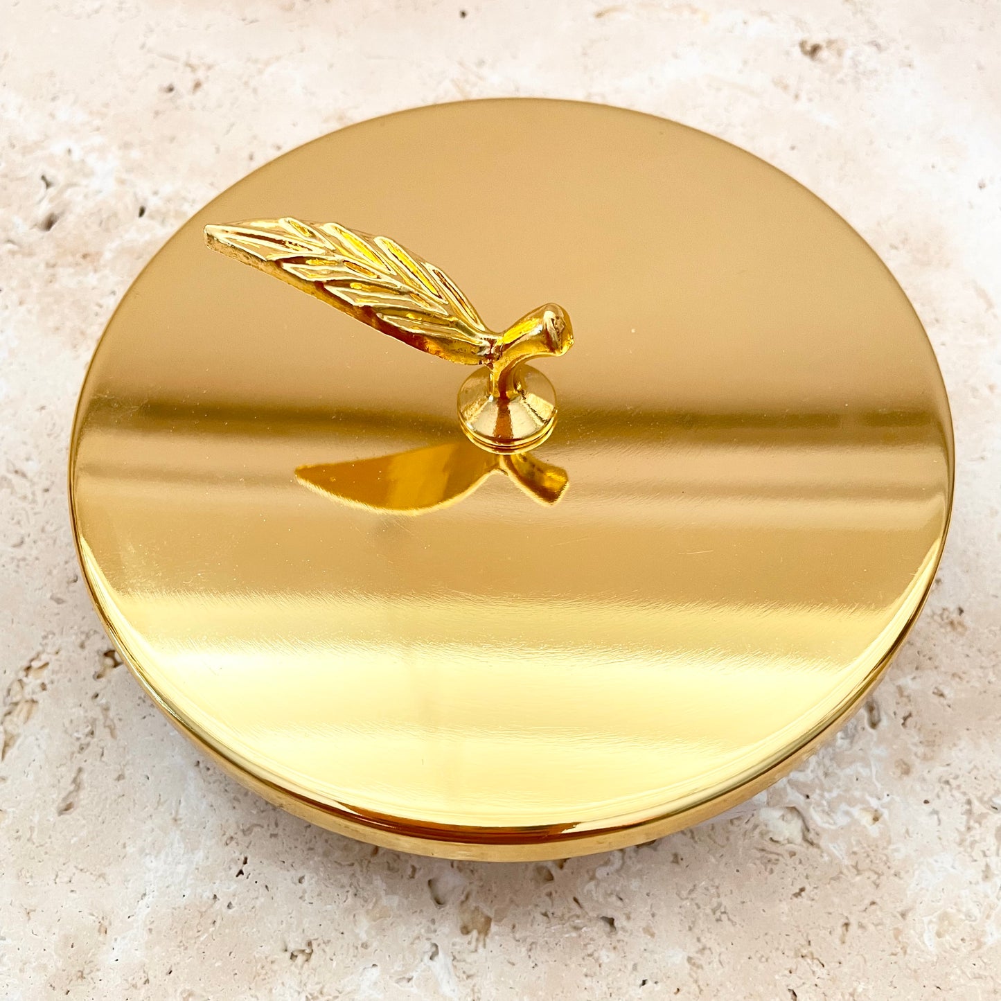 Gold Leaf Trinket Box