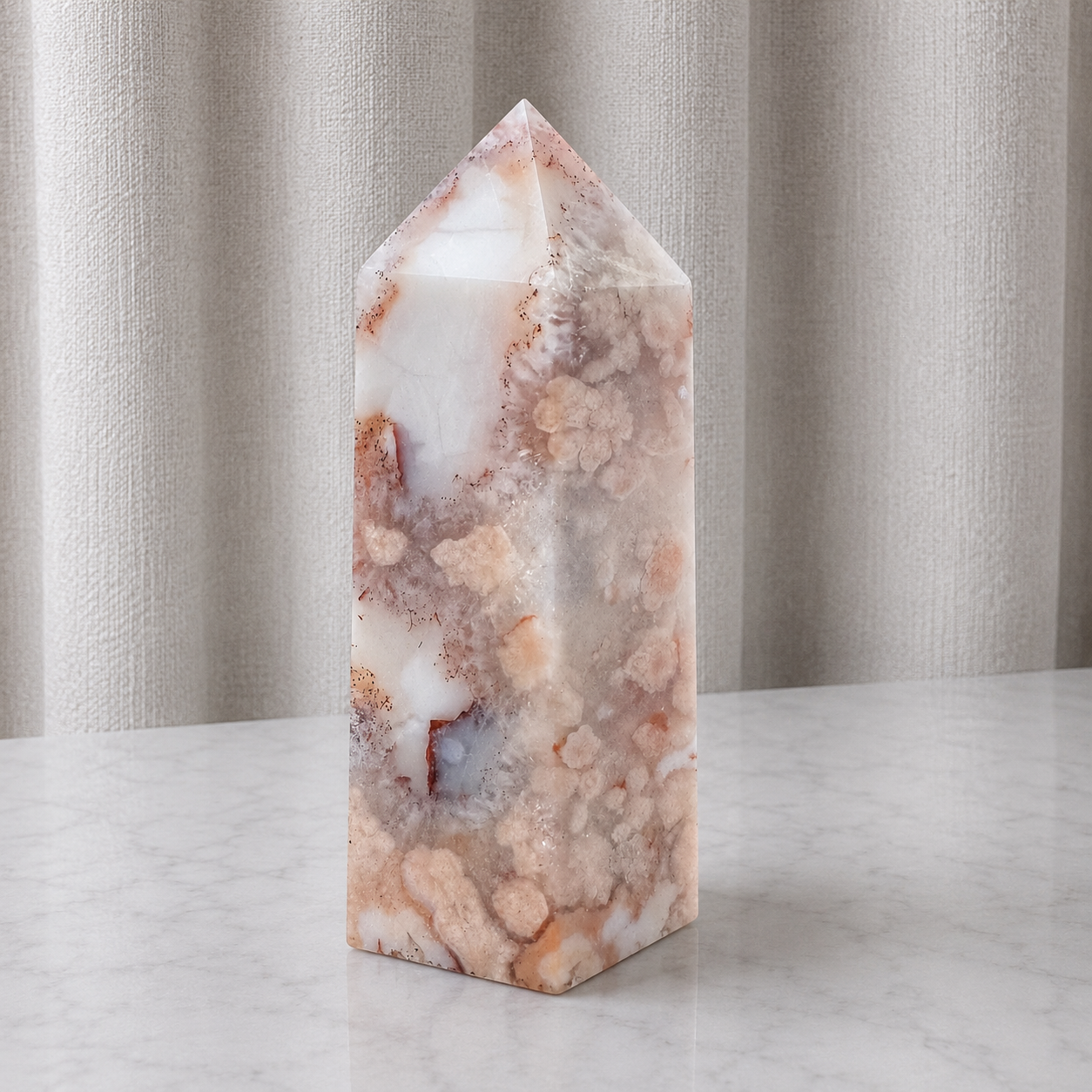106 Cotton Candy Agate Tower