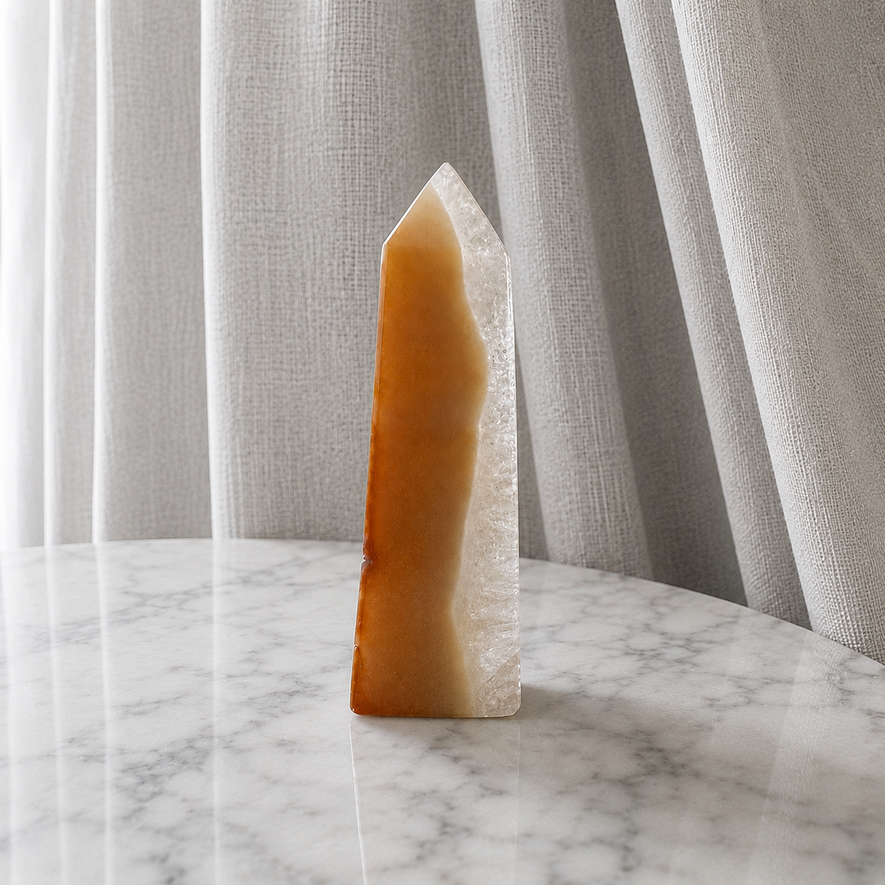 108 Carnelian Obelisk (Chipped Tip)