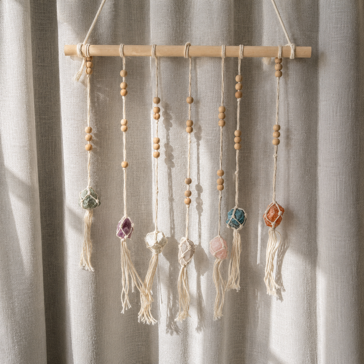 140 Raw Crystal Wall Hanging