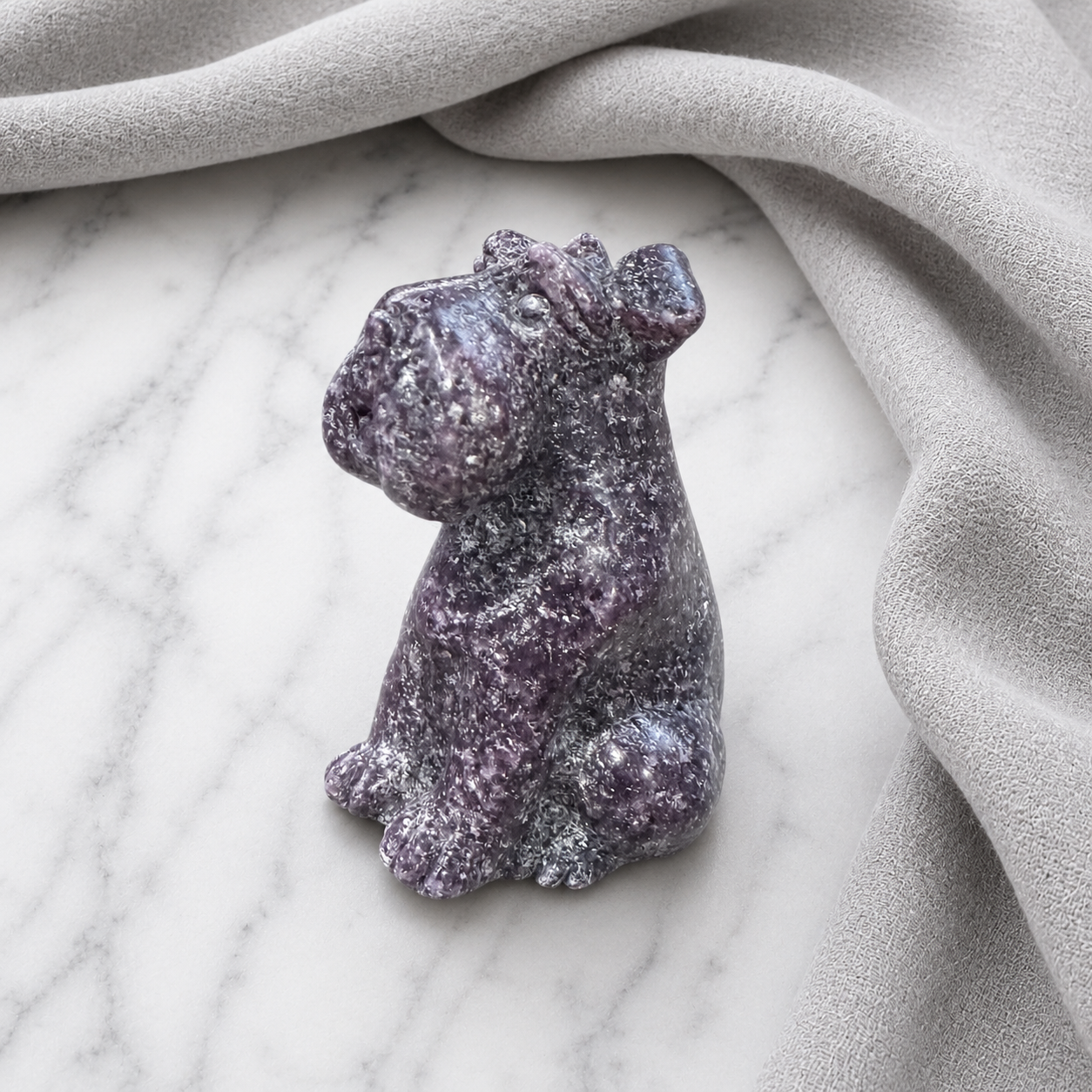 223: Gem Lepidolite Puppy
