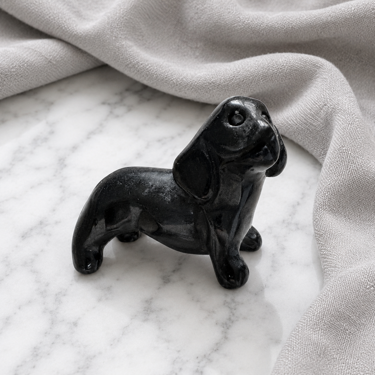 Black Obsidian Sausage Dog