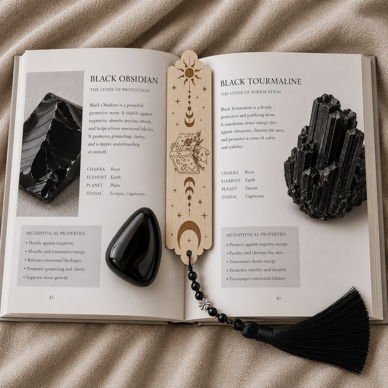 Black Obsidian Bookmark