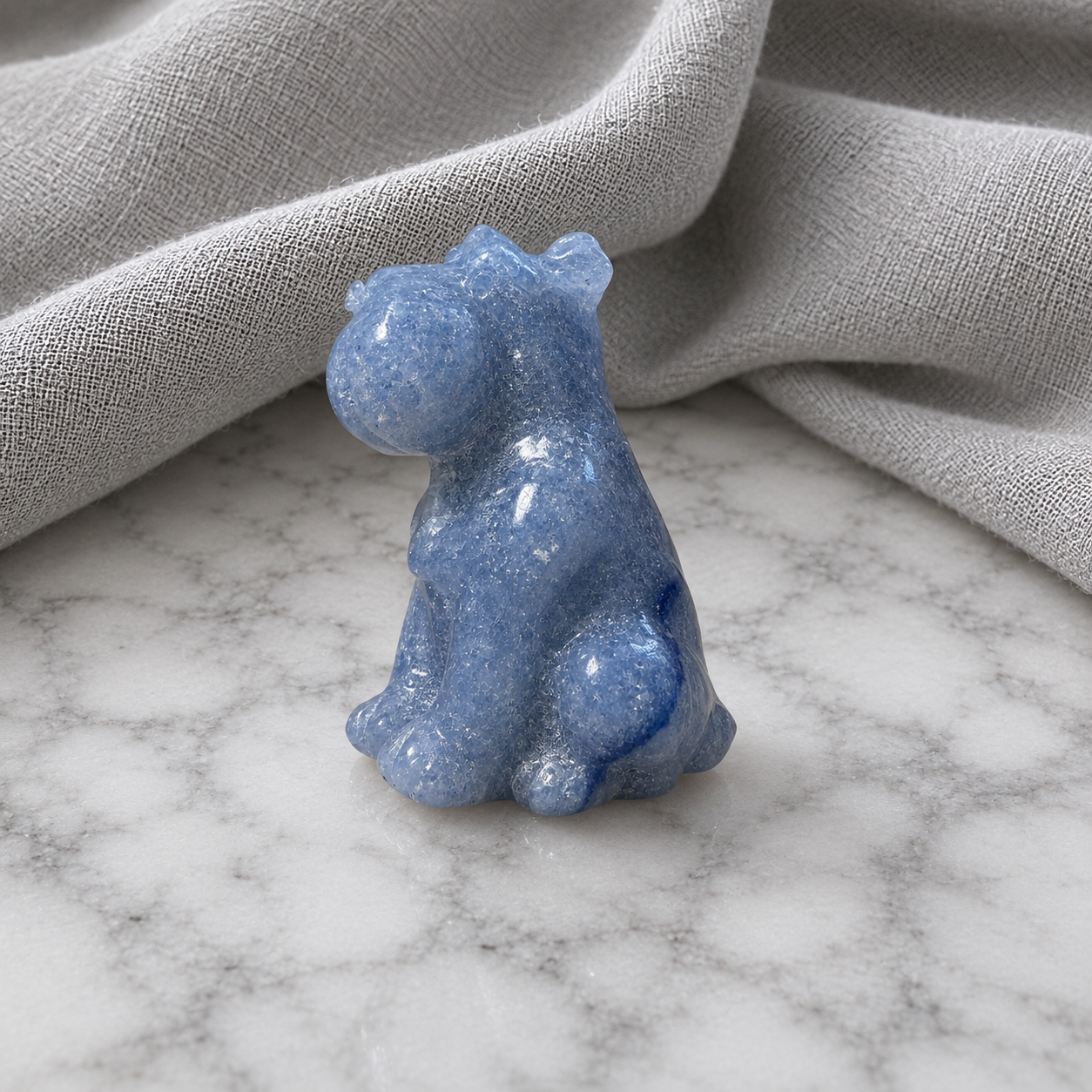 196: Blue Aventurine Dog