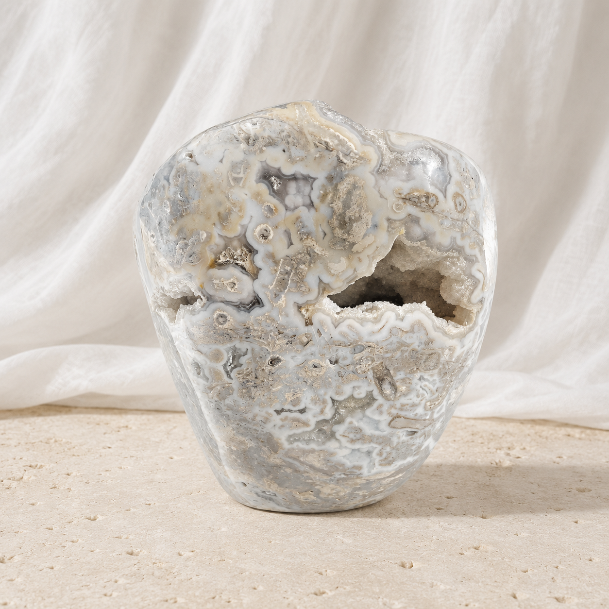 Blue Crazy Lace Agate Statement Free Form