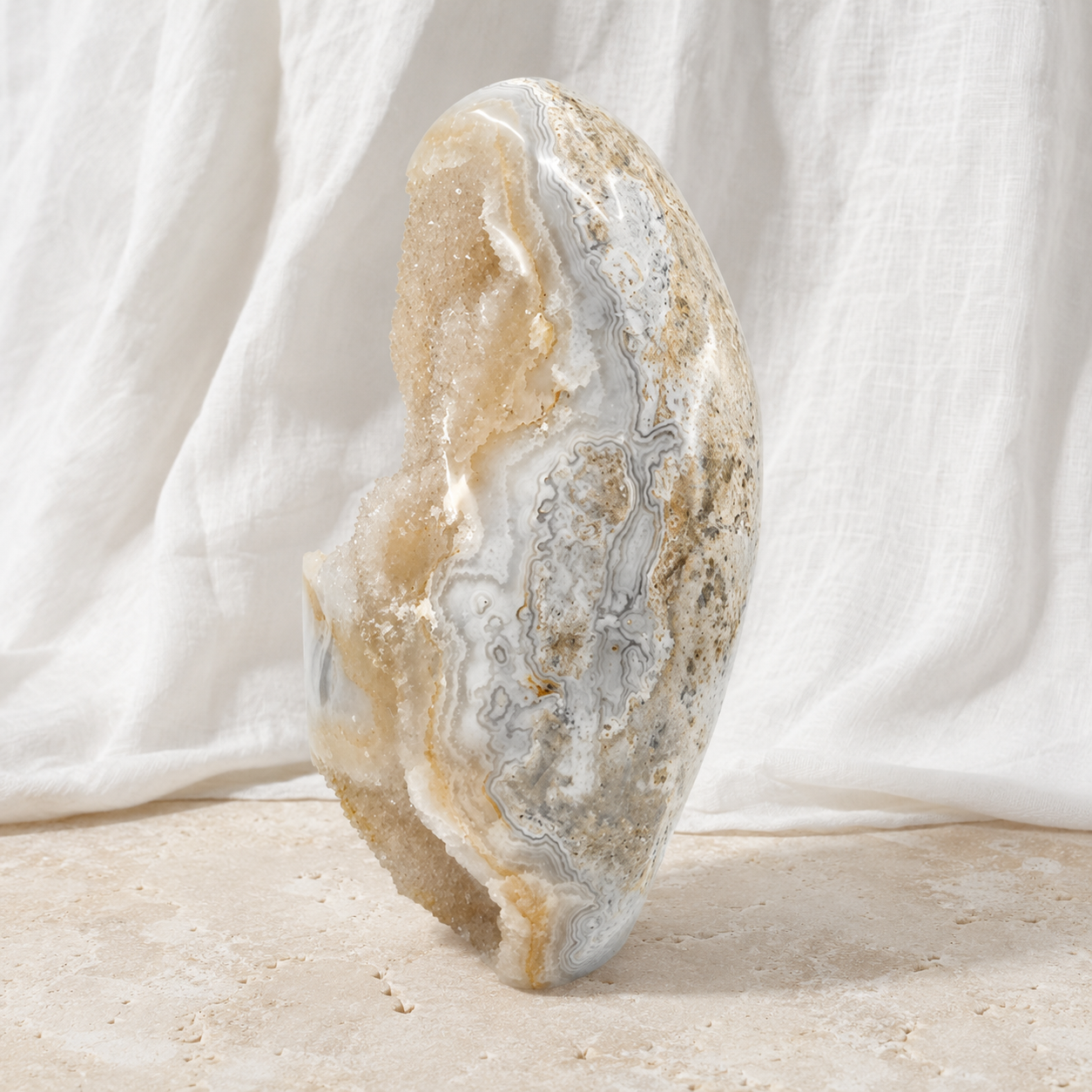 Blue Crazy Lace Agate Statement Piece