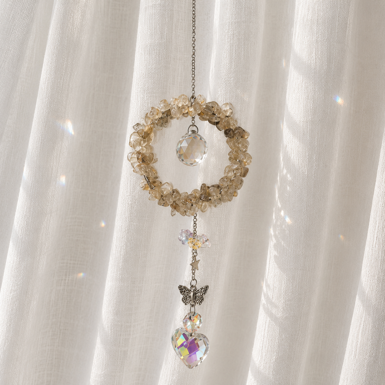 Citrine Wreath Suncatcher