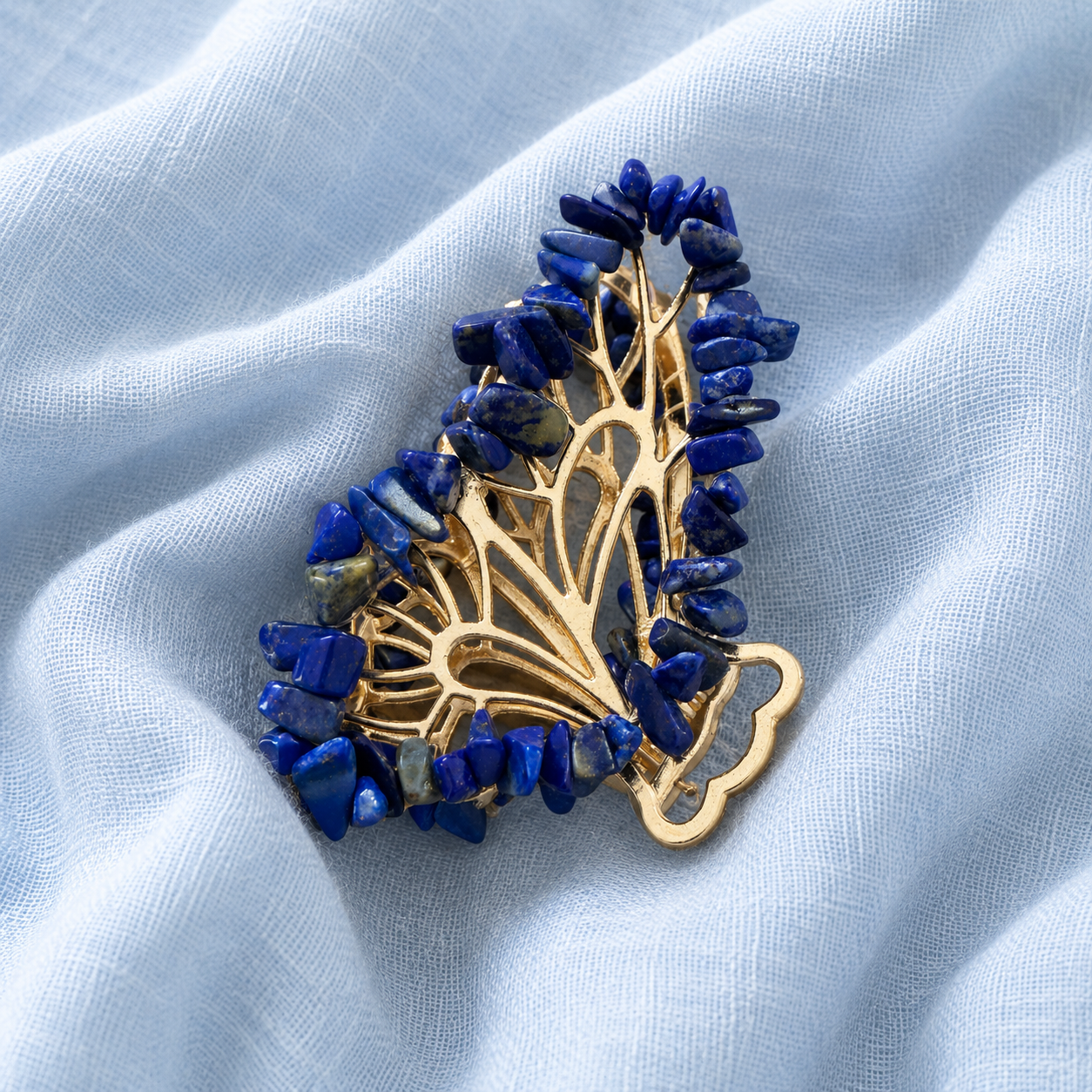 Lapis Lazuli Butterfly Hair Clip
