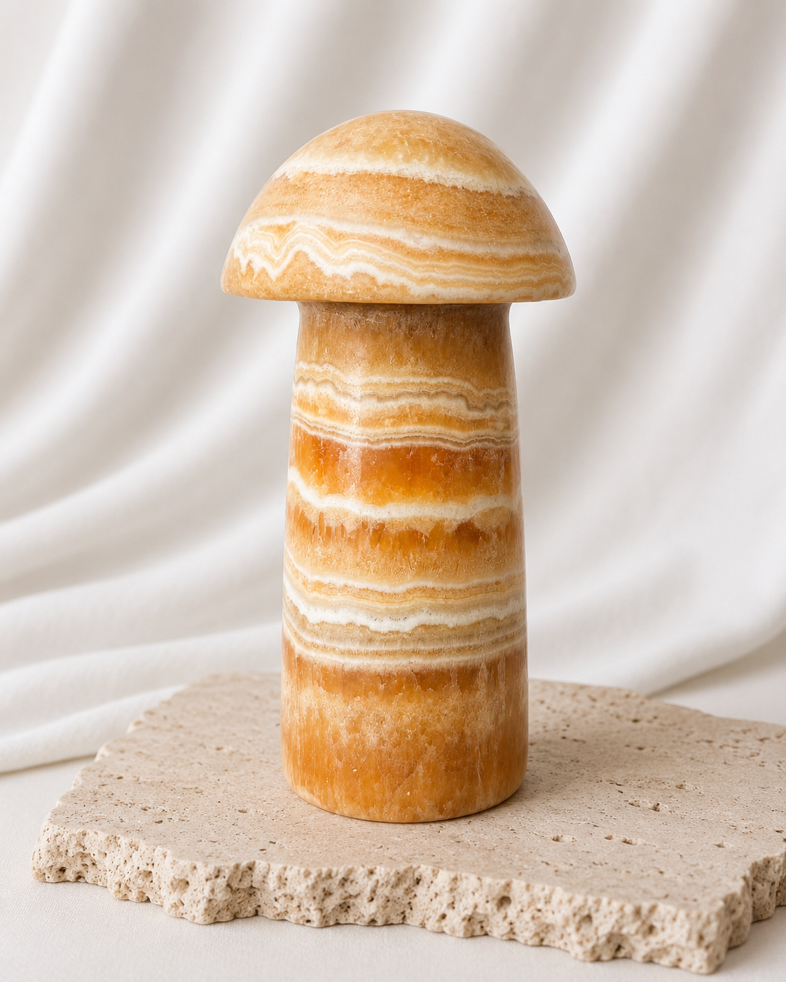 103: Orange Calcite Statement Mushroom