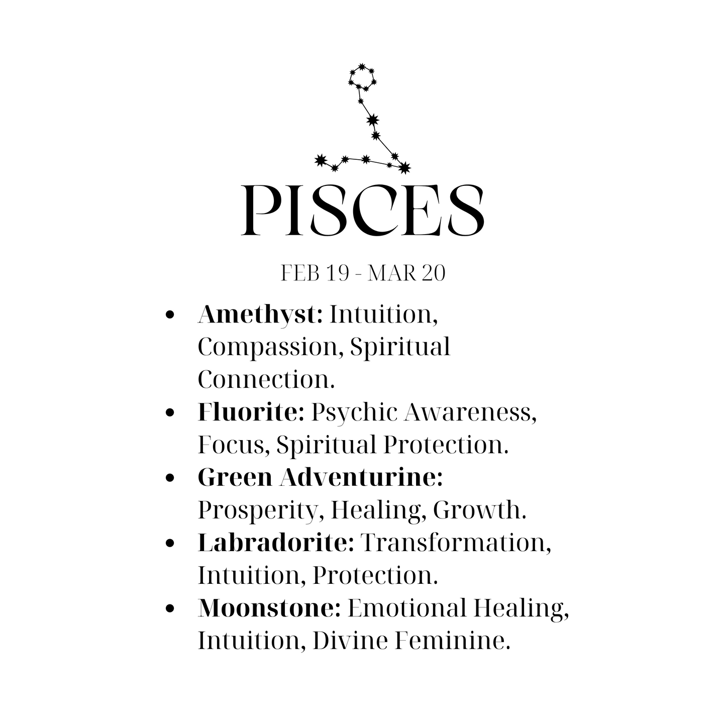 Pisces Crystal Kit