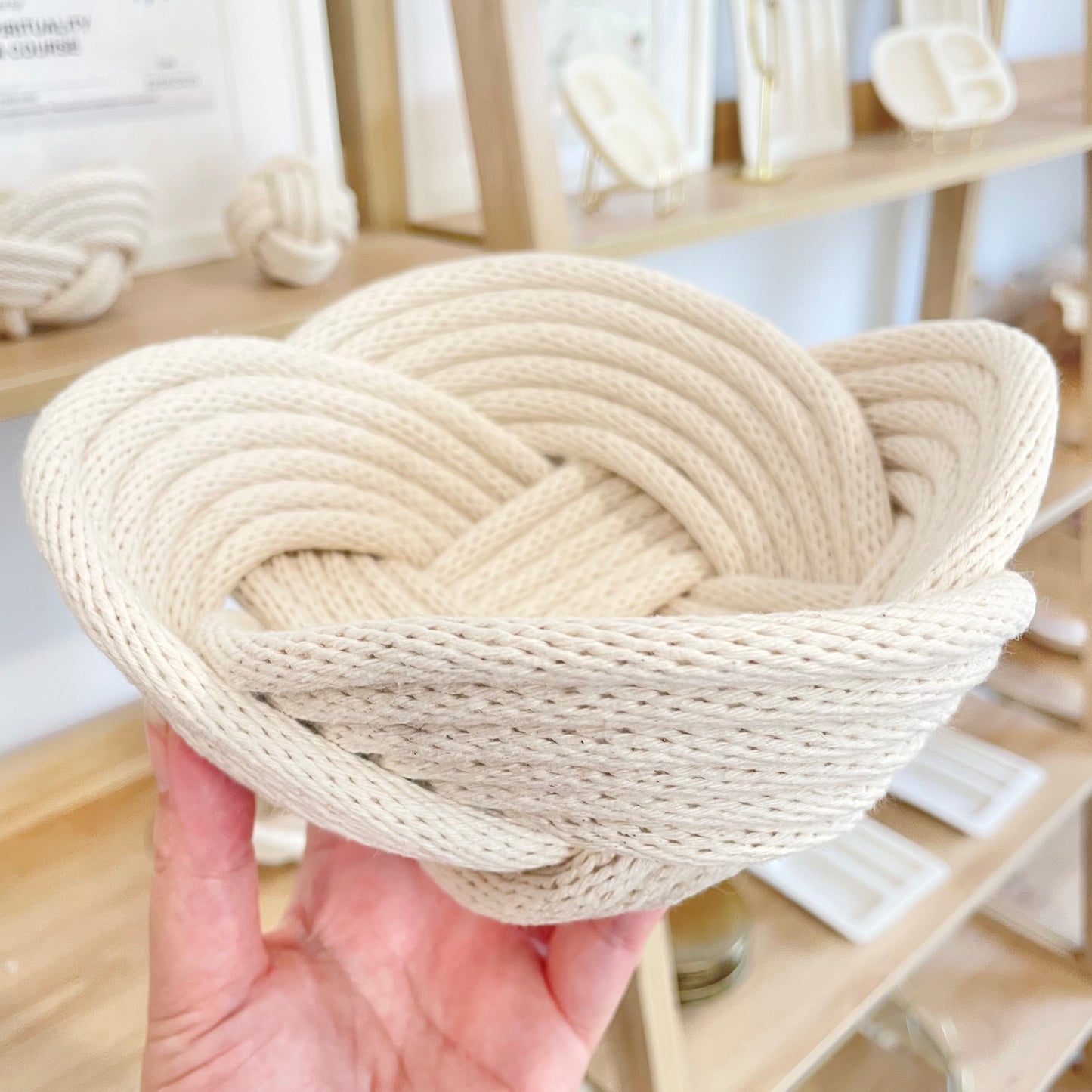 Weave Bowl - Natural Cotton (Large)